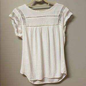 Becru Lace Detail Blouse